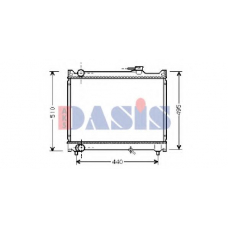 320440N AKS DASIS Радиатор, охлаждение двигателя