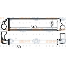 8ML 376 776-134 HELLA Интеркулер