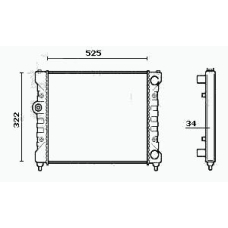 RM0058 EQUAL QUALITY Радиатор, охлаждение двигателя