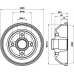 MBD246 MINTEX Тормозной барабан