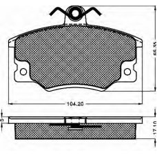 10235 BSF Комплект тормозных колодок, дисковый тормоз