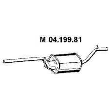 04.199.81 EBERSPACHER Средний глушитель выхлопных газов