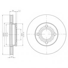 BG2272 DELPHI Тормозной диск