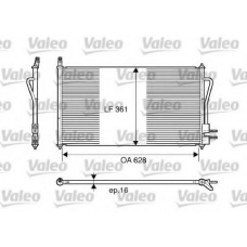 817493 VALEO Конденсатор, кондиционер