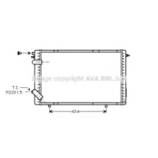 RTA2172 AVA Радиатор, охлаждение двигателя