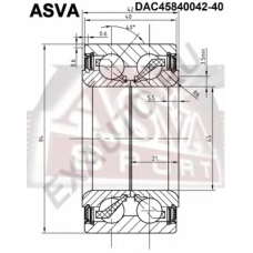 DAC45840042-40 ASVA Подшипник ступицы колеса