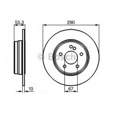 0 986 479 B41 BOSCH Тормозной диск