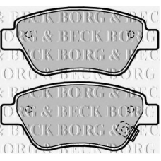 BBP2042 BORG & BECK Комплект тормозных колодок, дисковый тормоз