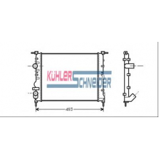 0902401 KUHLER SCHNEIDER Радиатор, охлаждение двигател