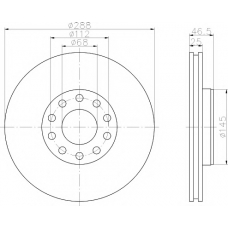 8DD 355 109-611 HELLA PAGID Тормозной диск