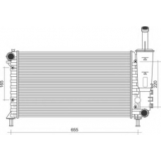 350213901000 MAGNETI MARELLI Радиатор, охлаждение двигателя