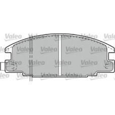 598020 VALEO Комплект тормозных колодок, дисковый тормоз
