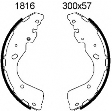 01816 BSF Комплект тормозных колодок