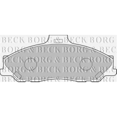 BBP1887 BORG & BECK Комплект тормозных колодок, дисковый тормоз