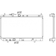 53277 NRF Радиатор, охлаждение двигателя
