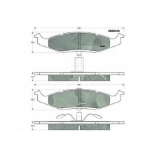GDB4006 TRW Комплект тормозных колодок, дисковый тормоз
