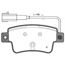 BPA1198.02 OPEN PARTS Комплект тормозных колодок, дисковый тормоз