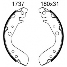 01737 BSF Комплект тормозных колодок