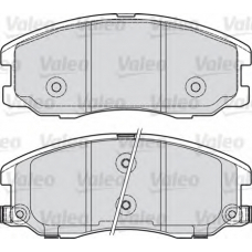 598942 VALEO Комплект тормозных колодок, дисковый тормоз