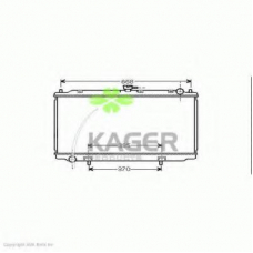 31-0275 KAGER Радиатор, охлаждение двигателя