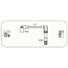 ABM68 JANMOR Комплект проводов зажигания