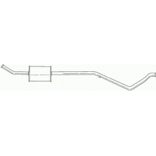 45461 SIGAM Средний глушитель выхлопных газов