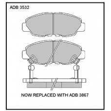 ADB3532 Allied Nippon Тормозные колодки