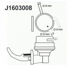 J1603008 NIPPARTS Топливный насос