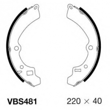 VBS481 MOTAQUIP Комплект тормозных колодок