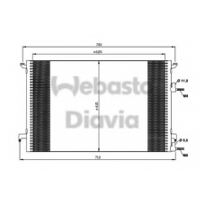 82D0226241MA WEBASTO Конденсатор, кондиционер