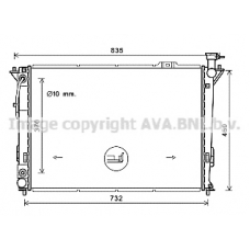 HY2352 AVA Радиатор, охлаждение двигателя