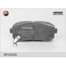 BP43026 FENOX Комплект тормозных колодок, дисковый тормоз