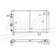 63553 NISSENS Радиатор, охлаждение двигателя