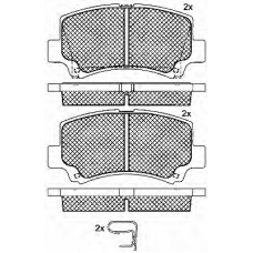 10759 BSF Комплект тормозных колодок, дисковый тормоз