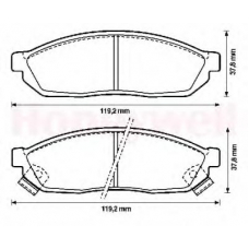 572251B BENDIX Комплект тормозных колодок, дисковый тормоз