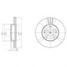 BG2682 DELPHI Тормозной диск