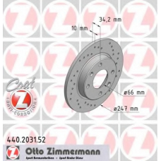 440.2031.52 ZIMMERMANN Тормозной диск