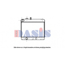 161100N AKS DASIS Радиатор, охлаждение двигателя
