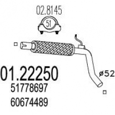 01.22250 MTS Труба выхлопного газа