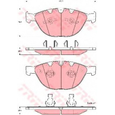 GDB1558 TRW Комплект тормозных колодок, дисковый тормоз