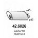 42.6026 ASSO Средний глушитель выхлопных газов