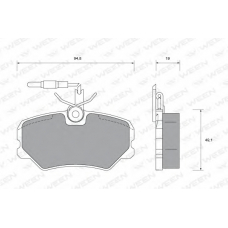 151-1439 WEEN Комплект тормозных колодок, дисковый тормоз