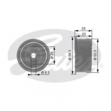 T42076 GATES Паразитный / ведущий ролик, зубчатый ремень