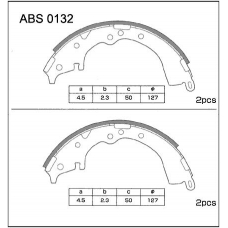 ABS0132 Allied Nippon Колодки барабанные