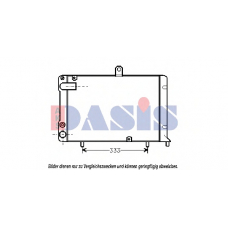 300300N AKS DASIS Радиатор, охлаждение двигателя