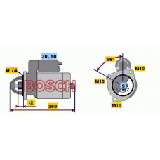 0 001 218 157 BOSCH Стартер