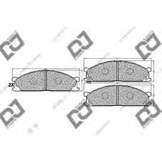 BP1028 DJ PARTS Комплект тормозных колодок, дисковый тормоз