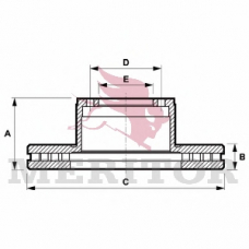 MBR5077 MERITOR Тормозной диск