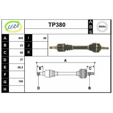 TP380 SERA Приводной вал