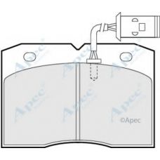 PAD740 APEC Комплект тормозных колодок, дисковый тормоз